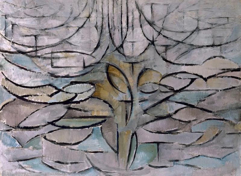Kwitnąca jabłoń - Piet Mondrian