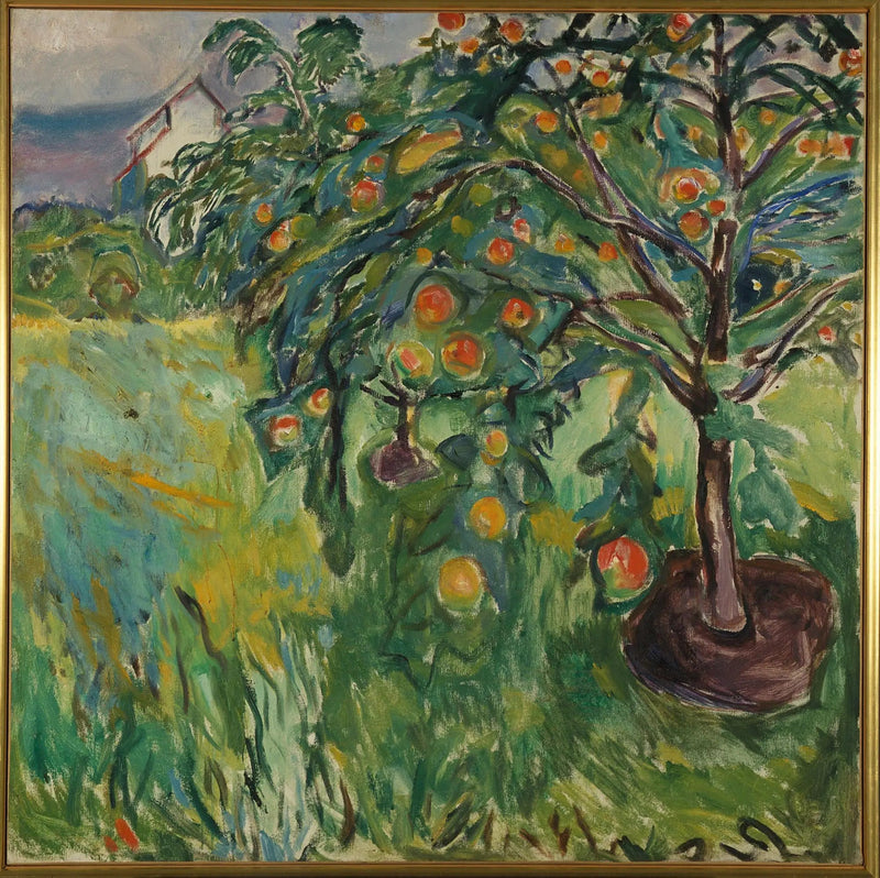 Jabłoń obok studia - Edvard Munch