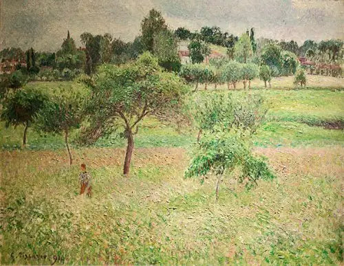 Jabłonie w Éragny - Camille Pissarro