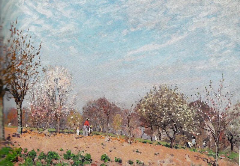 Kwitnące jabłonie w Louveciennes - Alfred Sisley