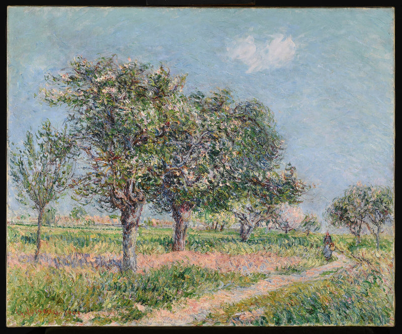 Pommiers en fleurs en Normandii - Gustave Loiseau