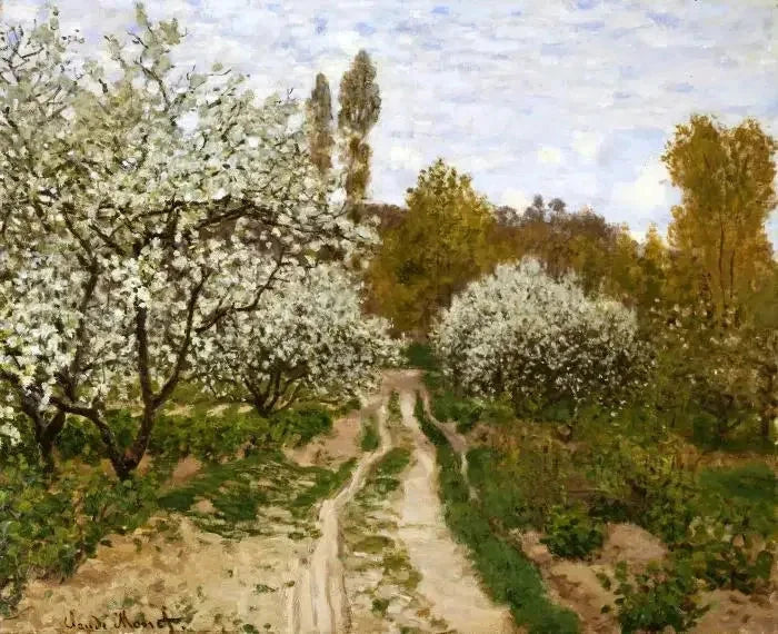 Jabłonie w rozkwicie W201 - Claude Monet