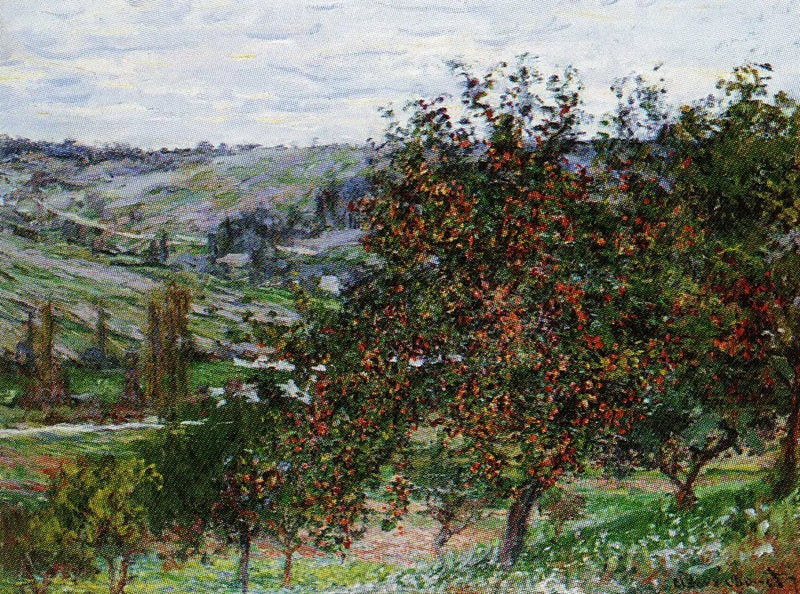 Jabłonie w pobliżu Vétheuil W488 - Claude Monet