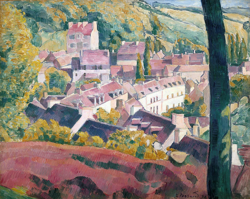 Pont-Aven widziane z Bois d'Amour - Émile Bernard