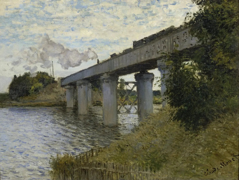 Most kolejowy w Argenteuil W319 - Claude Monet