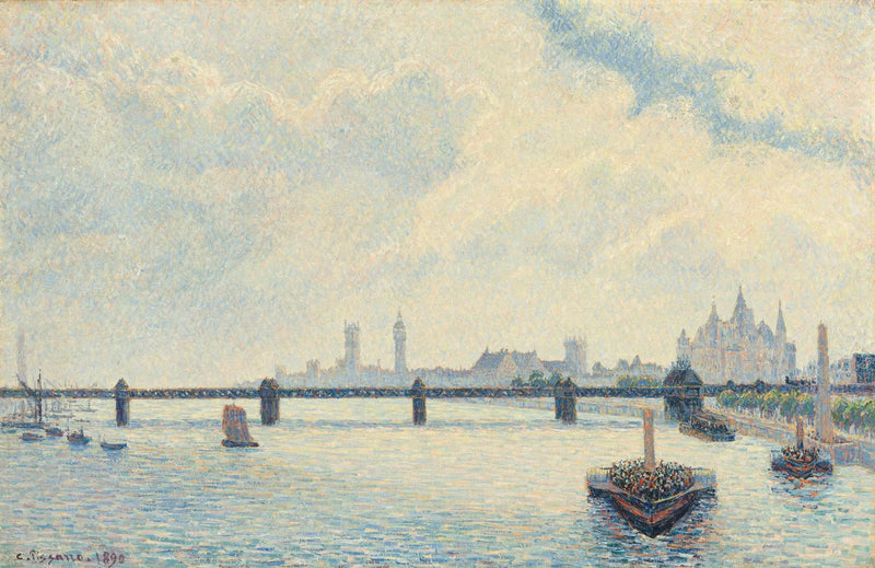 Most Charing Cross, Londyn - Camille Pissarro