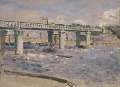 Most kolejowy w Argenteuil - Pierre-Auguste Renoir