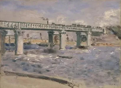 Most kolejowy w Argenteuil - Pierre-Auguste Renoir