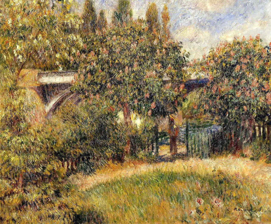 most kolejowy w Chatou - Pierre-Auguste Renoir