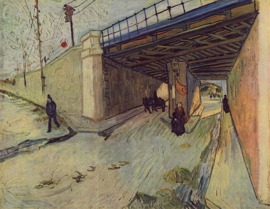 Most kolejowy na alei Montmajour, Arles, Le - Vincent van Gogh