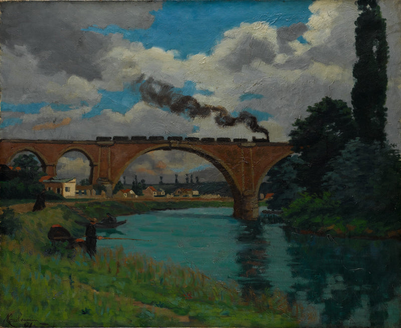 Most kolejowy na Marne w Joinville - Armand Guillaumin