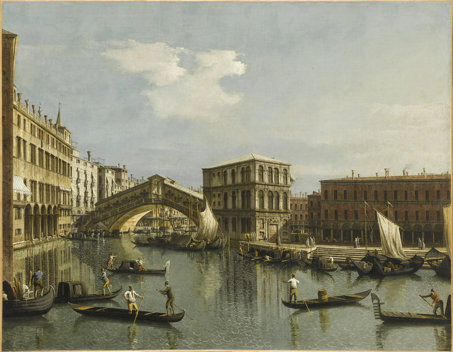Le Pont du Rialto - Bernardo Bellotto