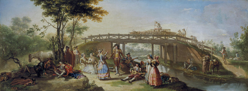 Most na kanale w Madrycie - Francisco Bayeu