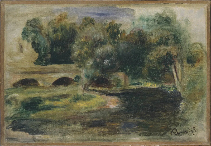 Most na rzece - Pierre-Auguste Renoir