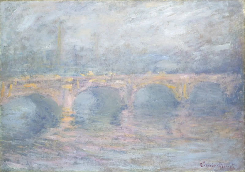 Most Waterloo, efekt różu W1583 - Claude Monet