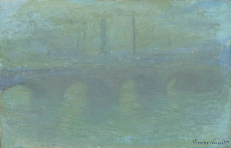 Waterloo Bridge, Londyn, o zmierzchu W1564 - Claude Monet