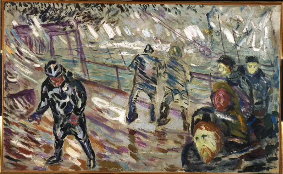 Statek na fali w burzy - Edvard Munch