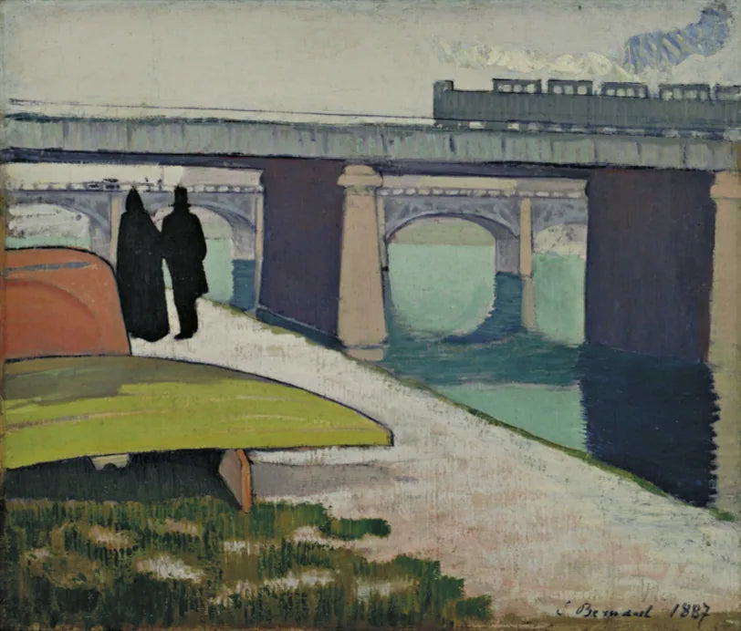 Mosty żelazne w Asnières - Émile Bernard
