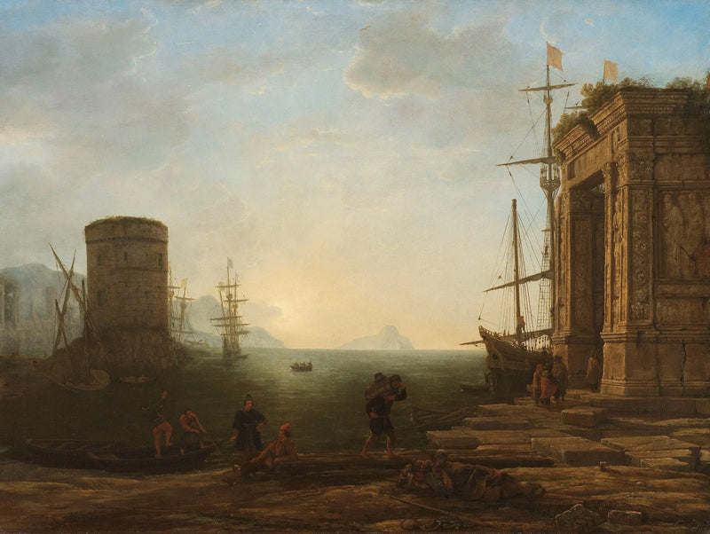 Port przy wschodzie słońca - Claude Lorrain