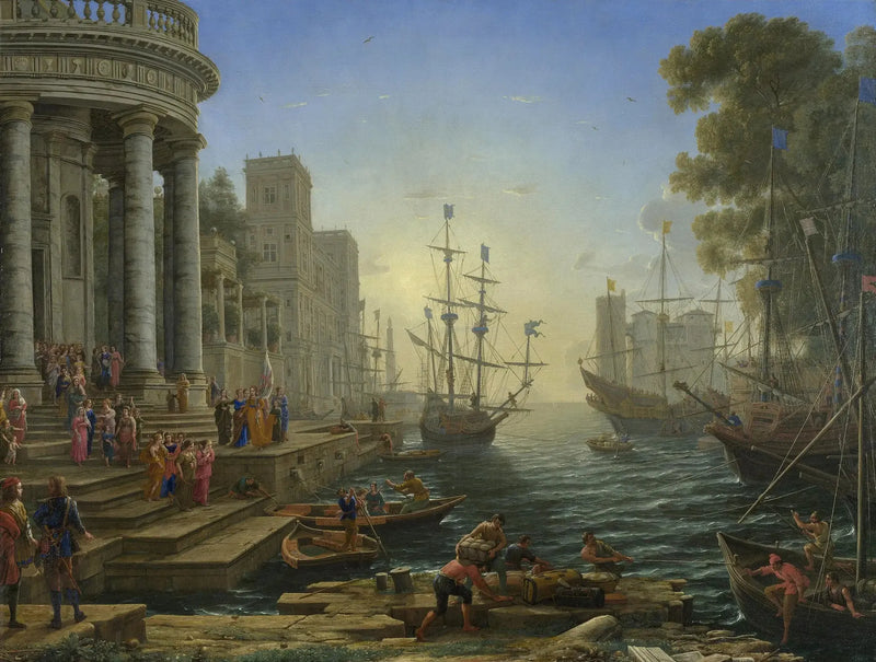 Port z załadunkiem św. Urszuli - Claude Lorrain