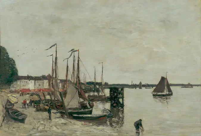 port w Antwerpii - Eugène Boudin