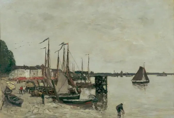 port w Antwerpii - Eugène Boudin