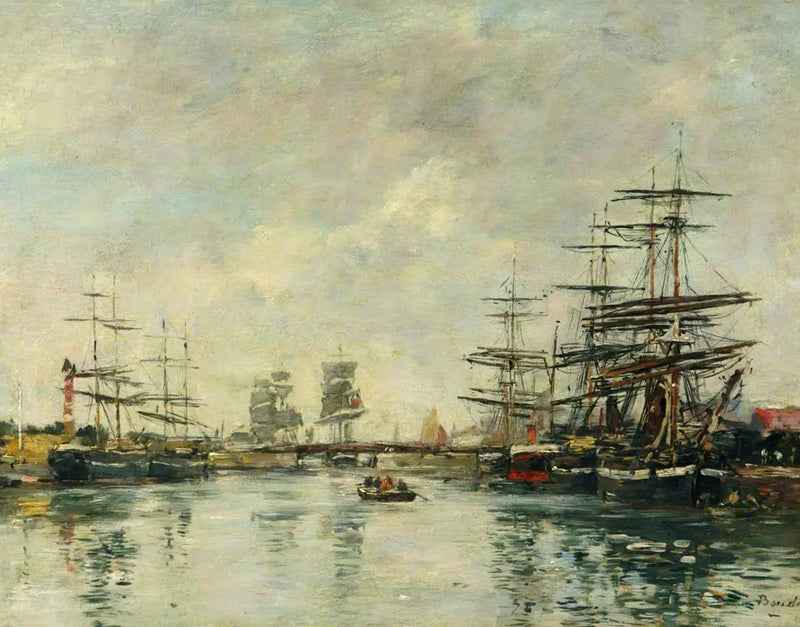 Port w Honfleur - Eugène Boudin