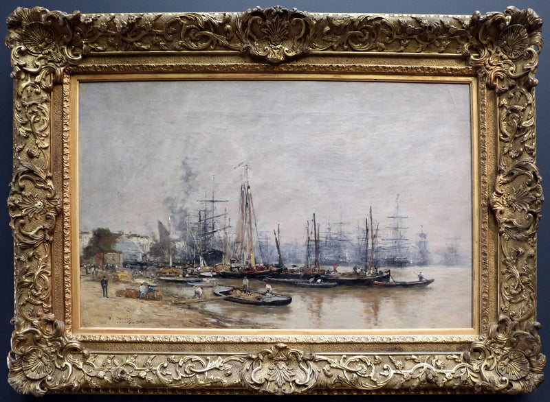 port w Bordeaux - Eugène Boudin