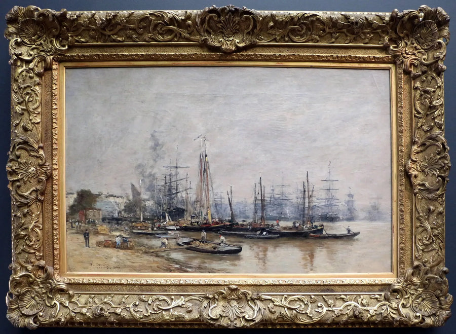 port w Bordeaux - Eugène Boudin