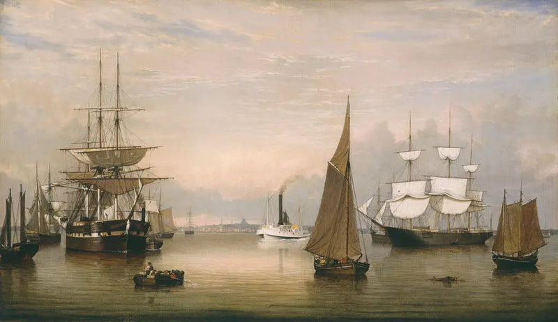 Port Boston (1856) - Fitz Henry Lane