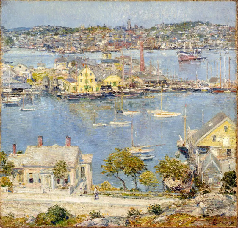 Port w Gloucester - Childe Hassam