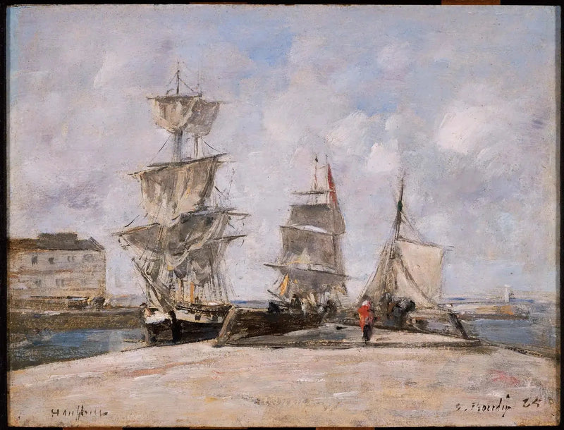 Port w Honfleur - Eugène Boudin