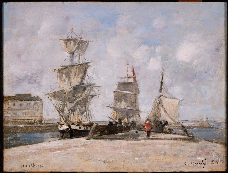 Port w Honfleur - Eugène Boudin