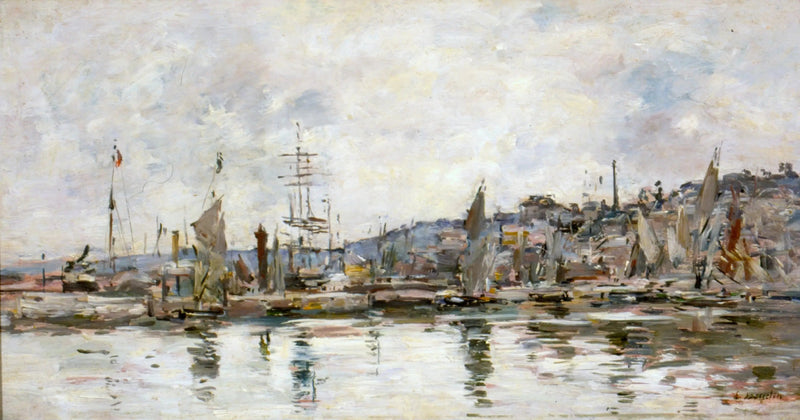 Port w Honfleur - Eugène Boudin