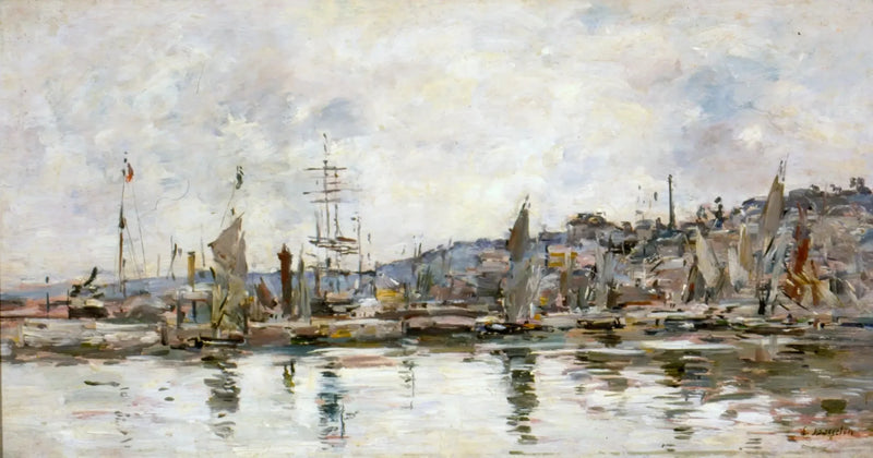 Port w Honfleur - Eugène Boudin