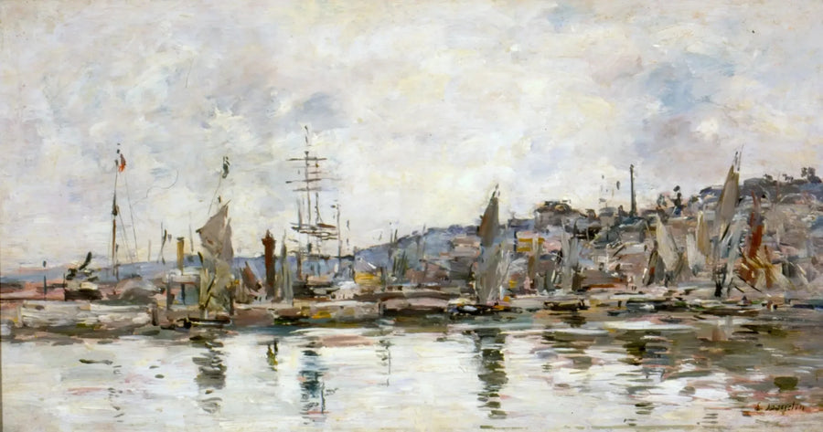 Port w Honfleur - Eugène Boudin
