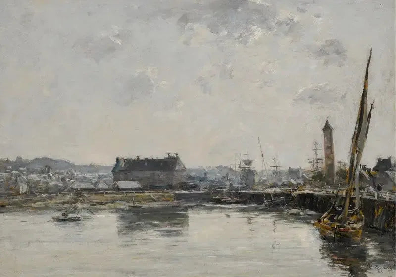 Port w Trouville - Eugène Boudin
