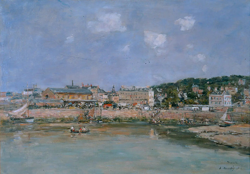 Port w Trouville - Eugène Boudin