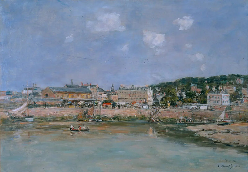 Port w Trouville - Eugène Boudin