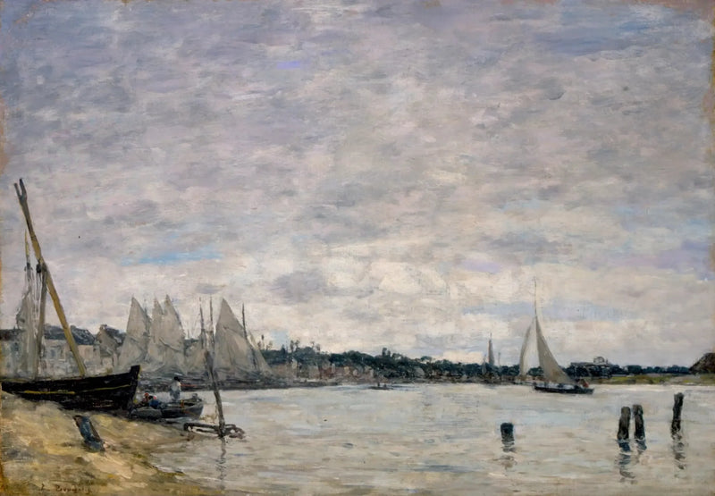 Port w Trouville - Eugène Boudin