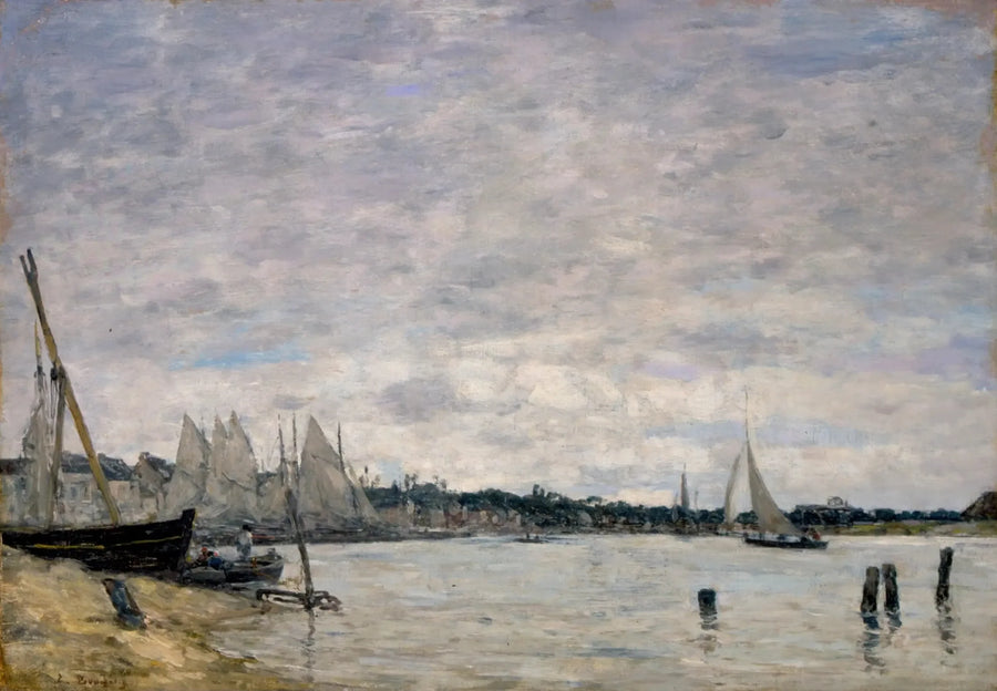Port w Trouville - Eugène Boudin