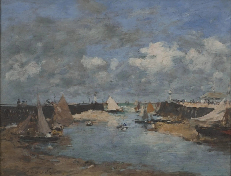 Port w Trouville - Eugène Boudin