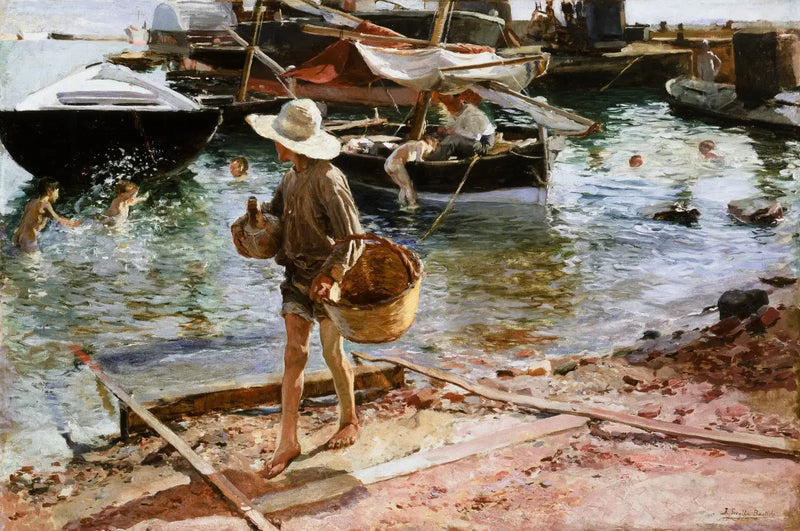 Port w Walencji - Joaquín Sorolla