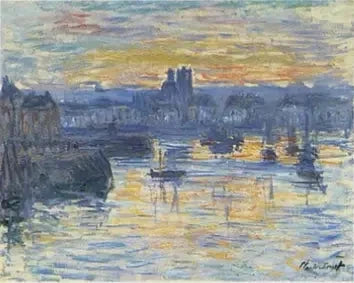 Port w Dieppe, wieczór W706 - Claude Monet