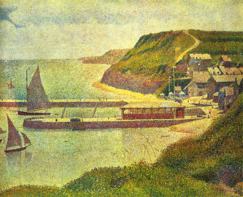 Port-en-Bessin, port przedni, wysoka fala - Georges Seurat