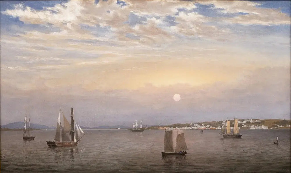 Port et ville de Castine - Fitz Henry Lane - Alpha Reproduction