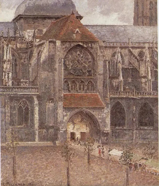 Portal kościoła św. Jakuba w Dieppe - Camille Pissarro