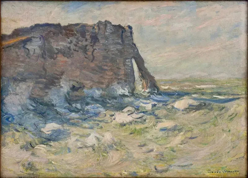 Cliff and Downstream Gate w czasie złej pogody W820 - Claude Monet