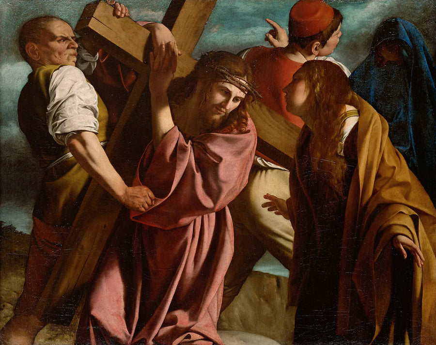 Nosić krzyż - Orazio Gentileschi