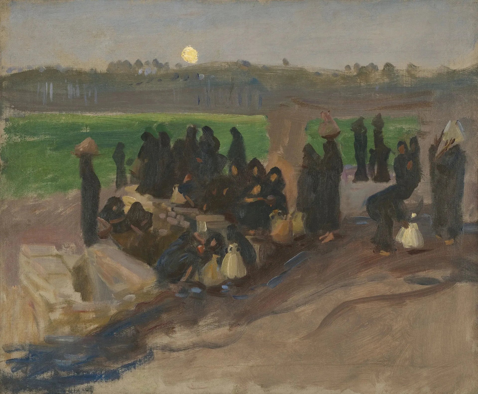 Porteurs d'eau sur le Nil - John Singer Sargent image 1 reproduction d’œuvre d’art à l’huile